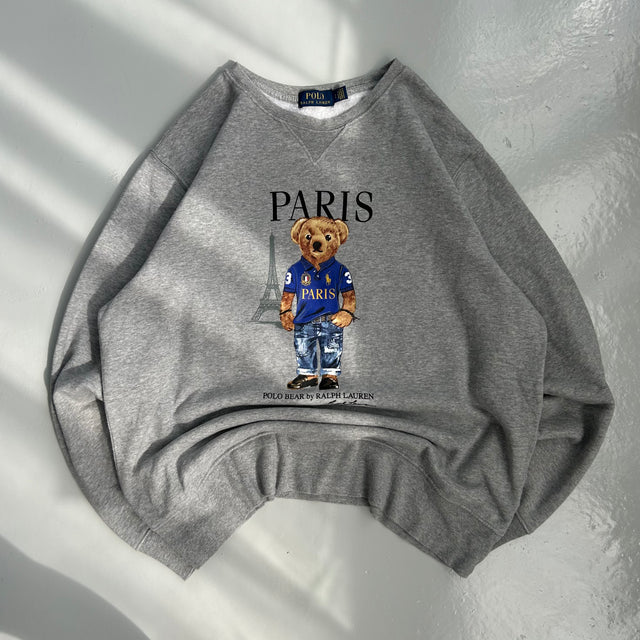 RALPH LAUREN POLO BEAR SWEATSHIRT - LARGE