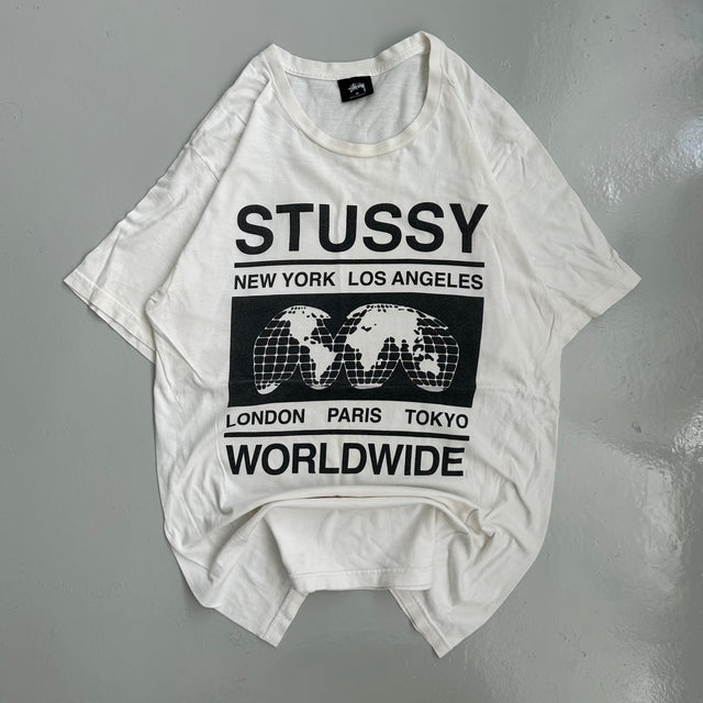 STUSSY WORLDWIDE TEE - MEDIUM/LARGE