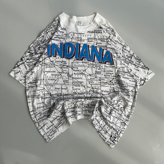 INDIANA AOP SINGLE STITCHED TEE - XL/XXL