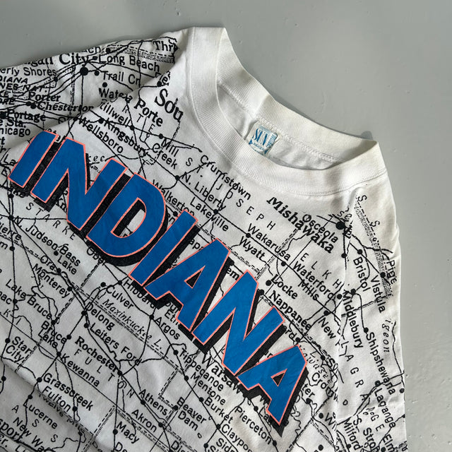 INDIANA AOP SINGLE STITCHED TEE - XL/XXL