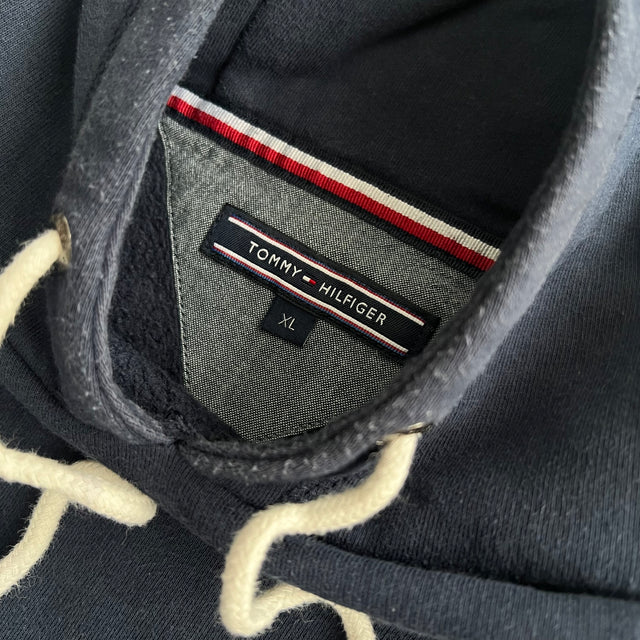 TOMMY HILFIGER EMBROIDERED HOODIE - XL