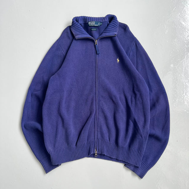 RALPH LAUREN KNITTED ZIP-UP - XL