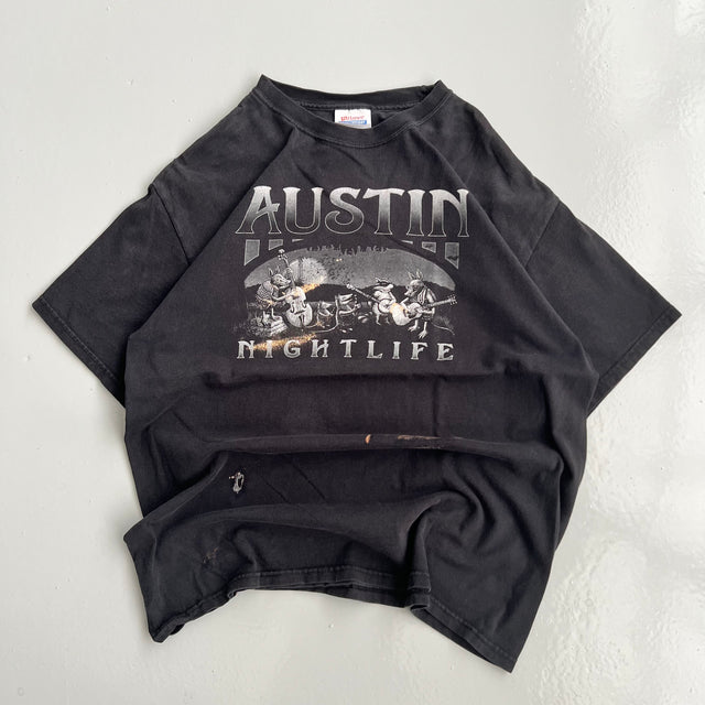 AUSTIN NIGHTLIFE TEE - LARGE