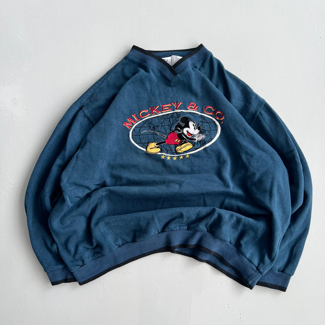 MICKEY & CO EMBROIDERED SWEATSHIRT - LARGE/XL