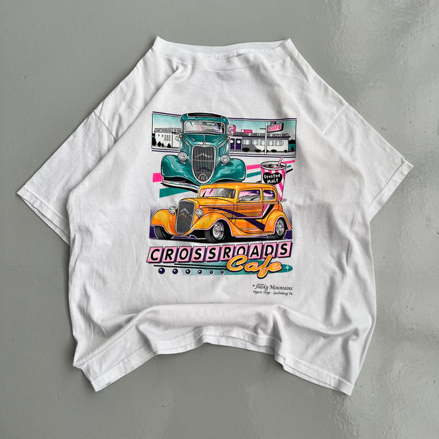 CROSSROADS CAFE CAR TEE - XL