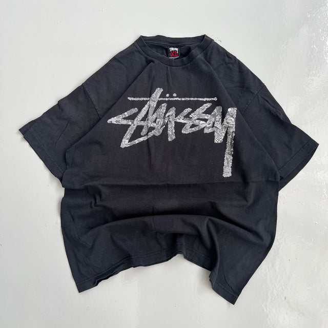 STUSSY 00'S SPELLOUT TEE - XL