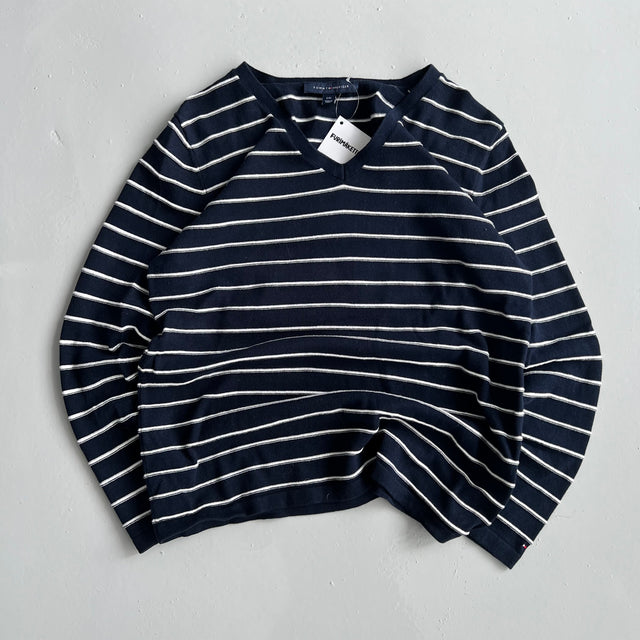 TOMMY HILFIGER STRIPPED KNIT - SMALL