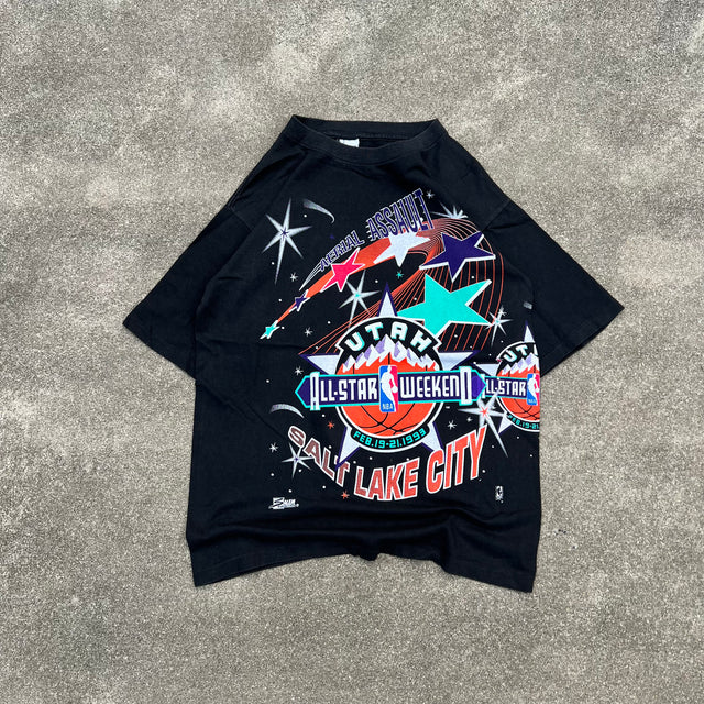 UTAH JAZZ ALL STAR WEEKEND 1993 SINGLE STITCHED TEE - MEDIUM