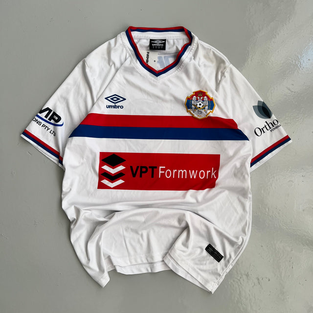 UMBRO WHITE EAGLES BONNYRIGG FC JERSEY - SMALL/MEDIUM