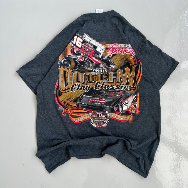 OUTLAW CLAY CLASSIC CAR TEE - LARGE