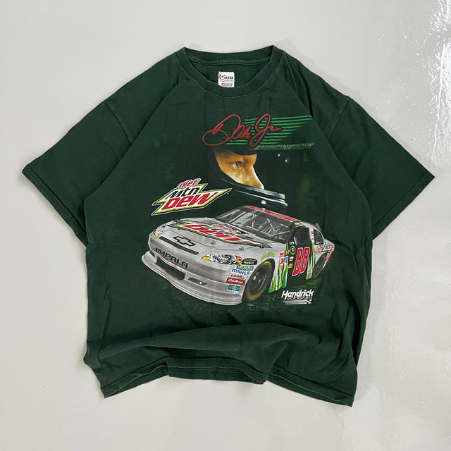 NASCAR DALE JR X MOUNTAIN DEW RACING TEE - LARGE