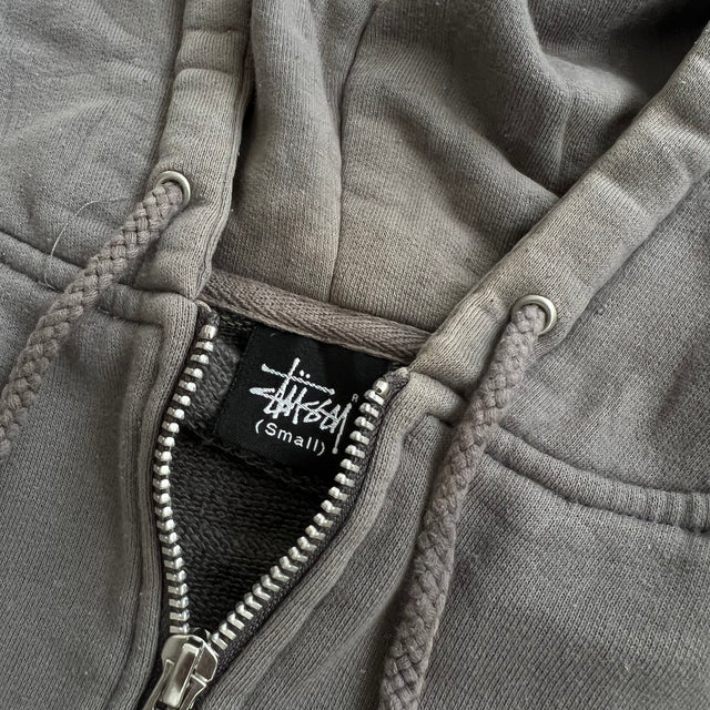 STUSSY ZIP-UP HOODIE - SMALL/MEDIUM