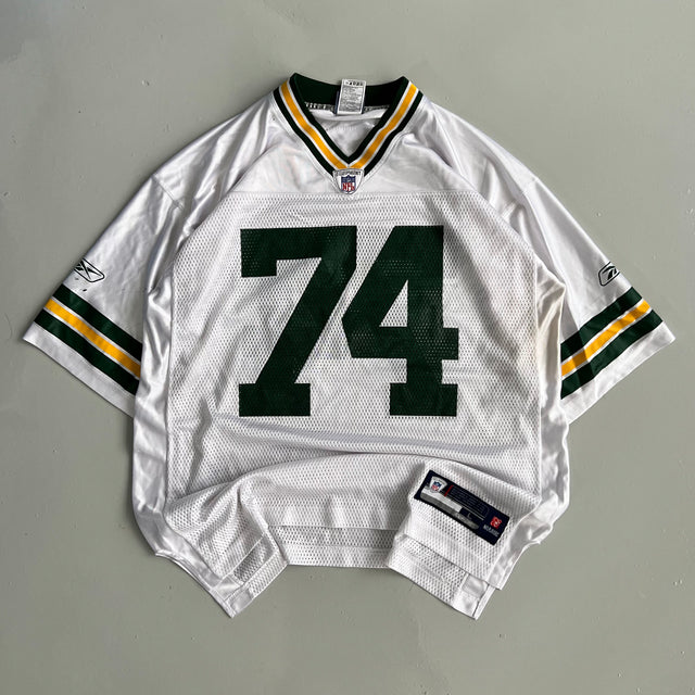 REEBOK NFL GREEN BAY PECKERS JERSEY - LARGE