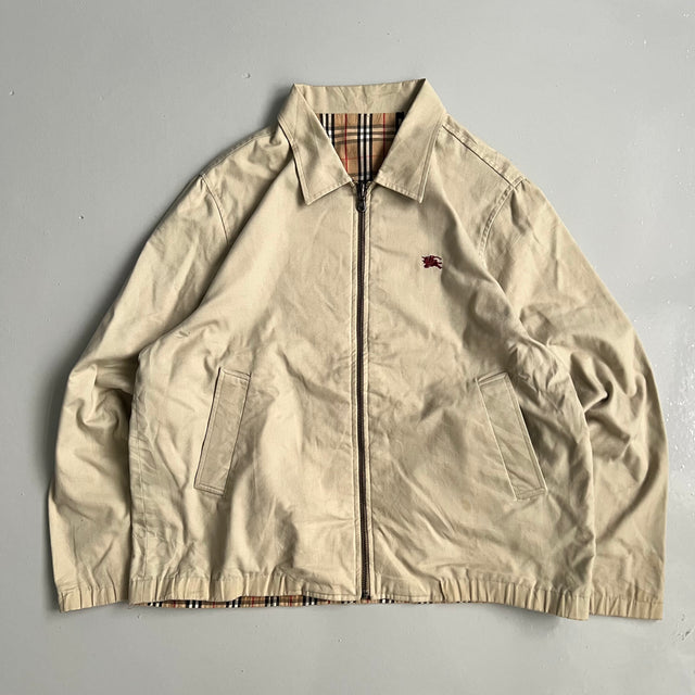 BURBERRY REVERSIBLE HARRINGTON JACKET - LARGE