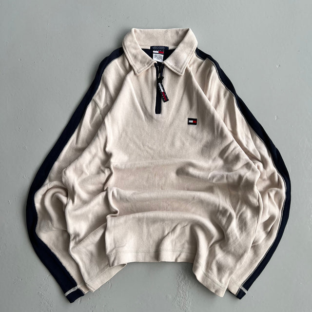 TOMMY HILFIGER 1/4 ZIP SWEATSHIRT - XL