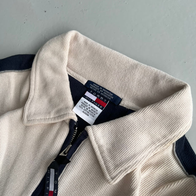 TOMMY HILFIGER 1/4 ZIP SWEATSHIRT - XL