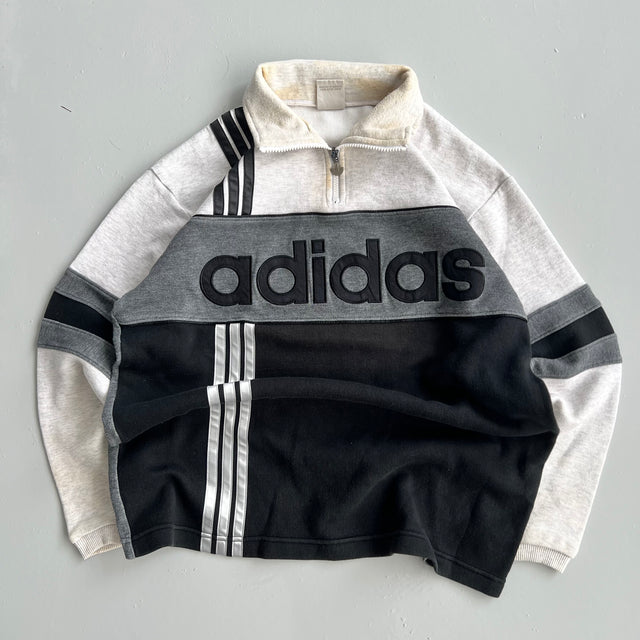 ADIDAS 1/4 ZIP PULLOVER - LARGE