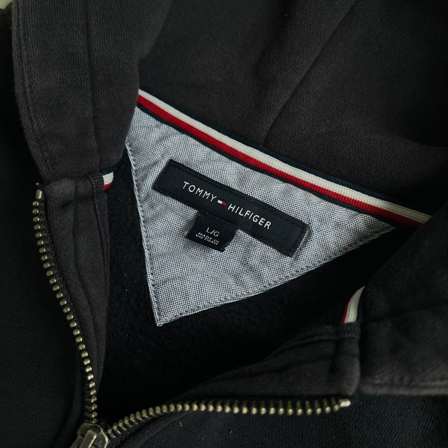 TOMMY HILFIGER ZIP-UP HOODIE - MEDIUM