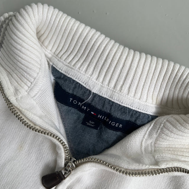 TOMMY HILFIGER 1/4 ZIP SWEATSHIRT - SMALL