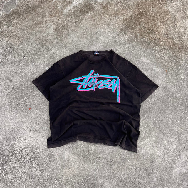 STUSSY SPELLOUT TEE - LARGE