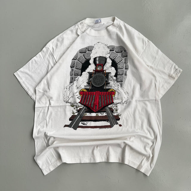 TRAIN SINGLE STITCHED MIRROR TEE - XL