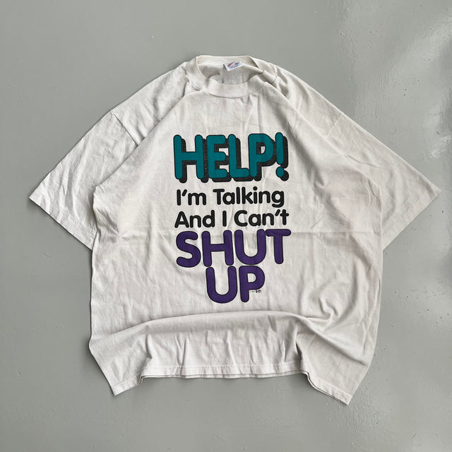 'HELP!' STATEMENT TEE - XL