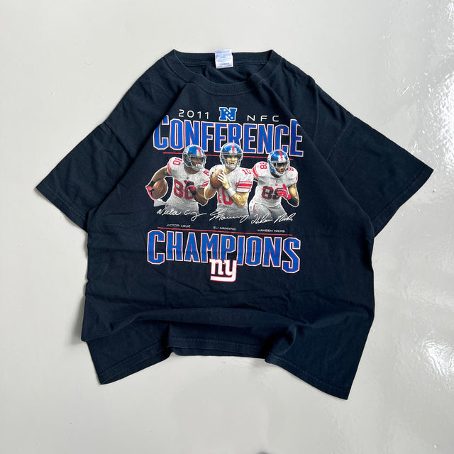 NY GIANTS 2011 CONFERENCE TEE - LARGE