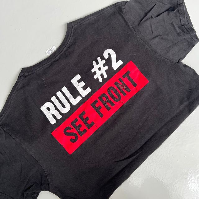 'RULE #1' STATEMENT TEE - MEDIUM/LARGE