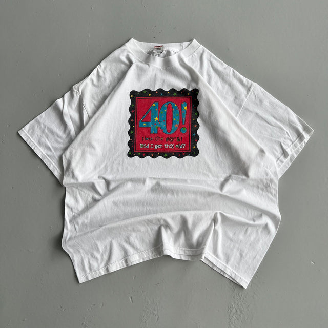 '40!' STATEMENT TEE - XL