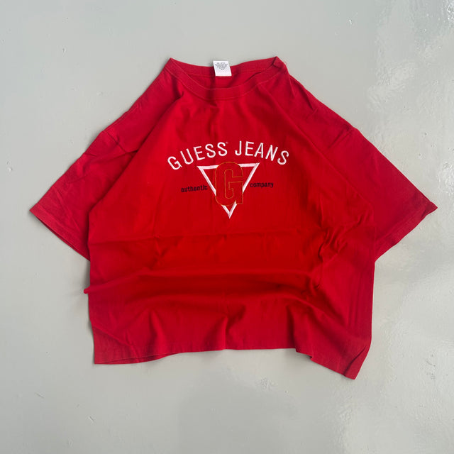 GUESS JEANS EMBROIDERED 90'S TEE - LARGE