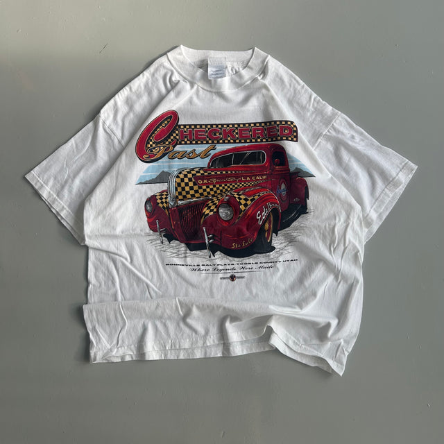 CHECKERED PAST CAR TEE - XL