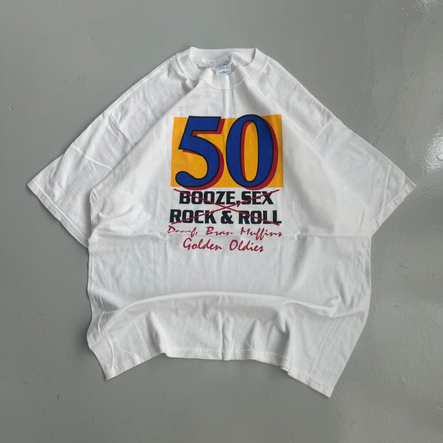 50 BOOZE, SEX, ROCK & ROLL TEE - XL